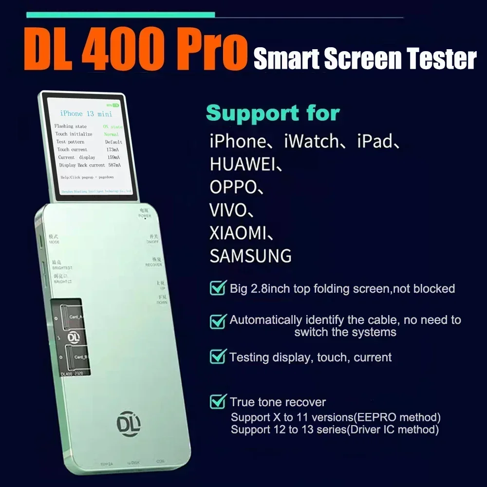 DL400 プロ液晶トゥルートーン回復プログラマー iPhone 6-16PM タッチ 