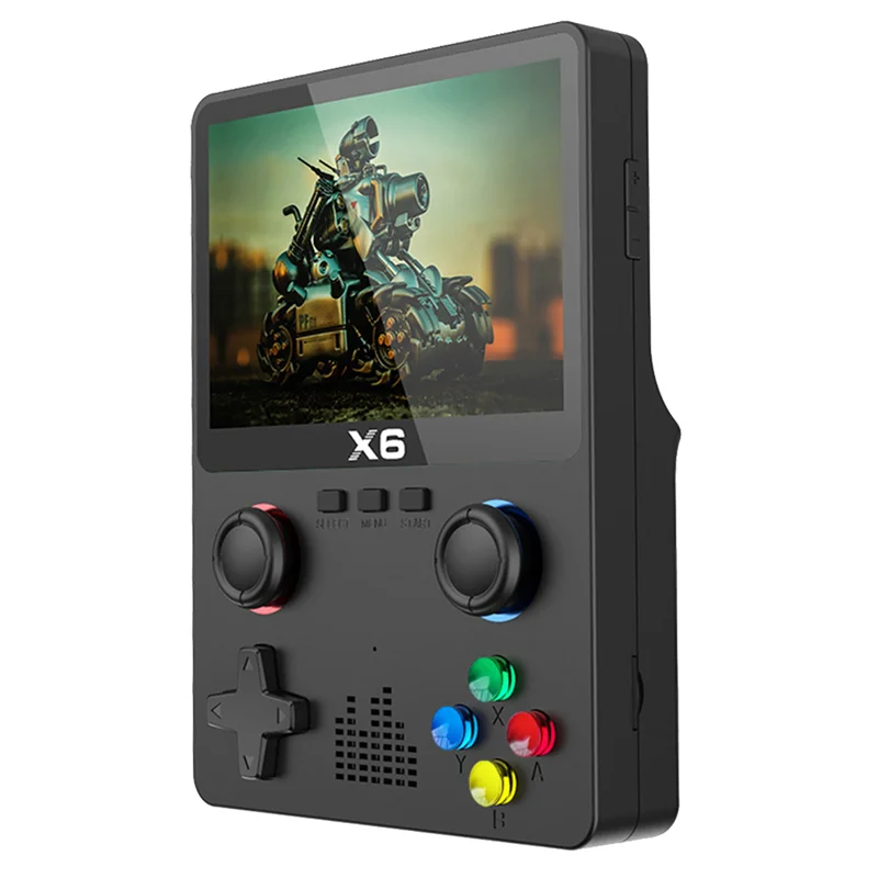 

Portable X6 Handheld Game Player 3.5Inch IPS Screen 11 Simulators Video Game Console Gifts for Kids-Black