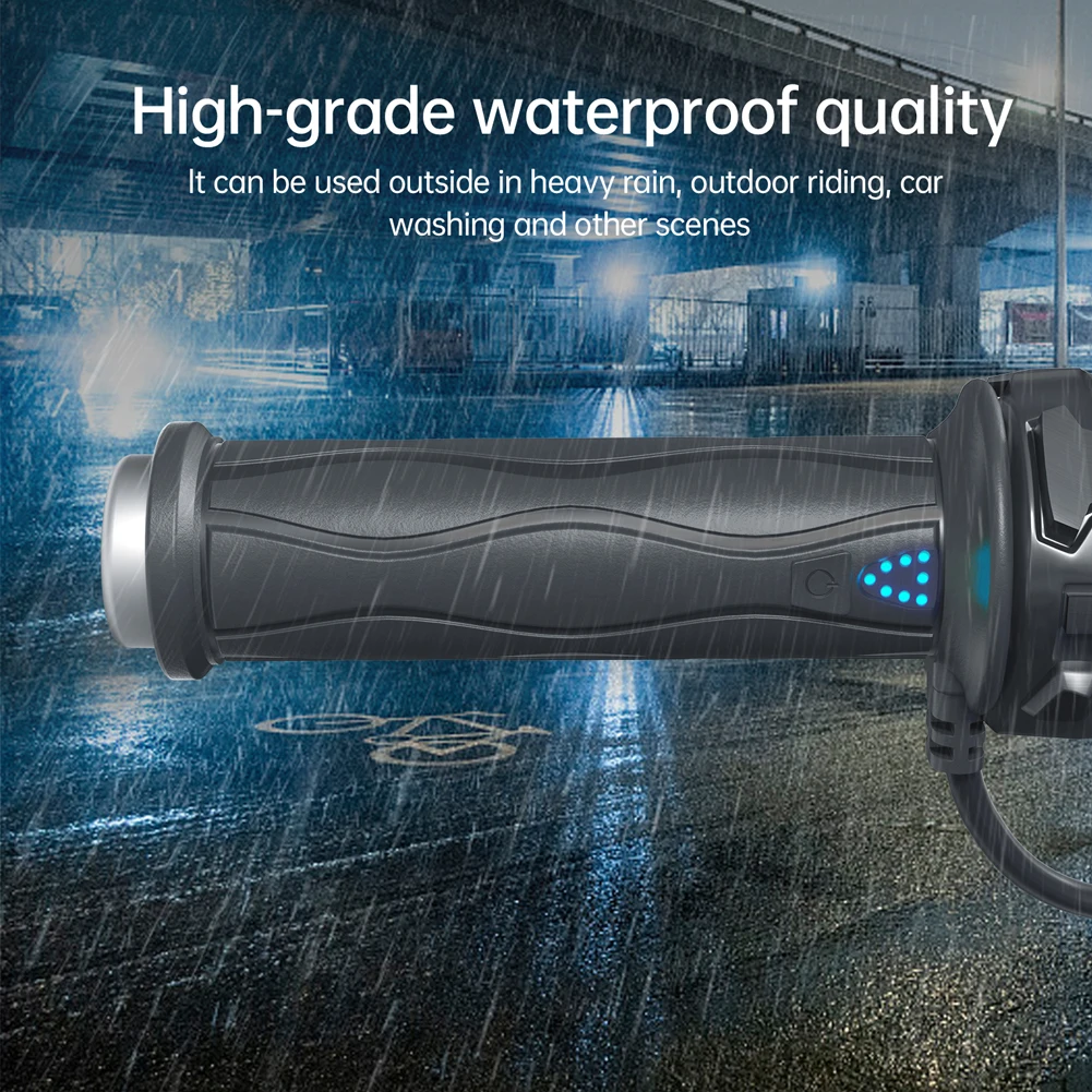 DC 12V Adjustable Hot Grip Handle Silicone Electric Molded Grips Waterproof Electric Hot Heated Grip Motorcycle Parts for Winter