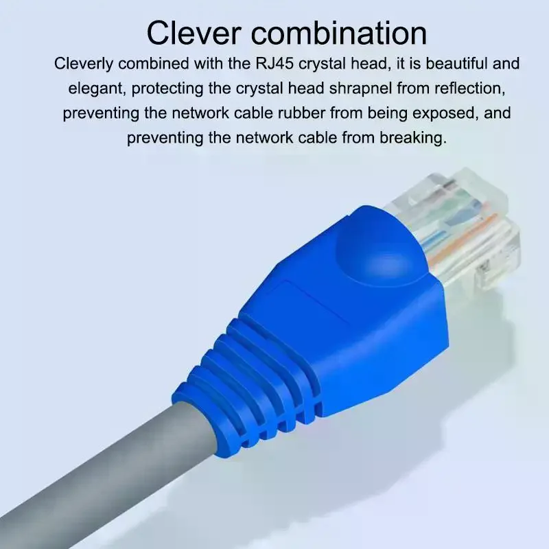 50/100Pcs 케이블 커넥터 플러그 커버 이더넷 네트워크 케이블 커넥터 플러그