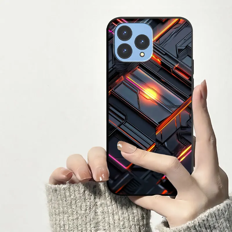 Cool Cartoon Shockproof Soft Silicone Phone Case with Floral Design