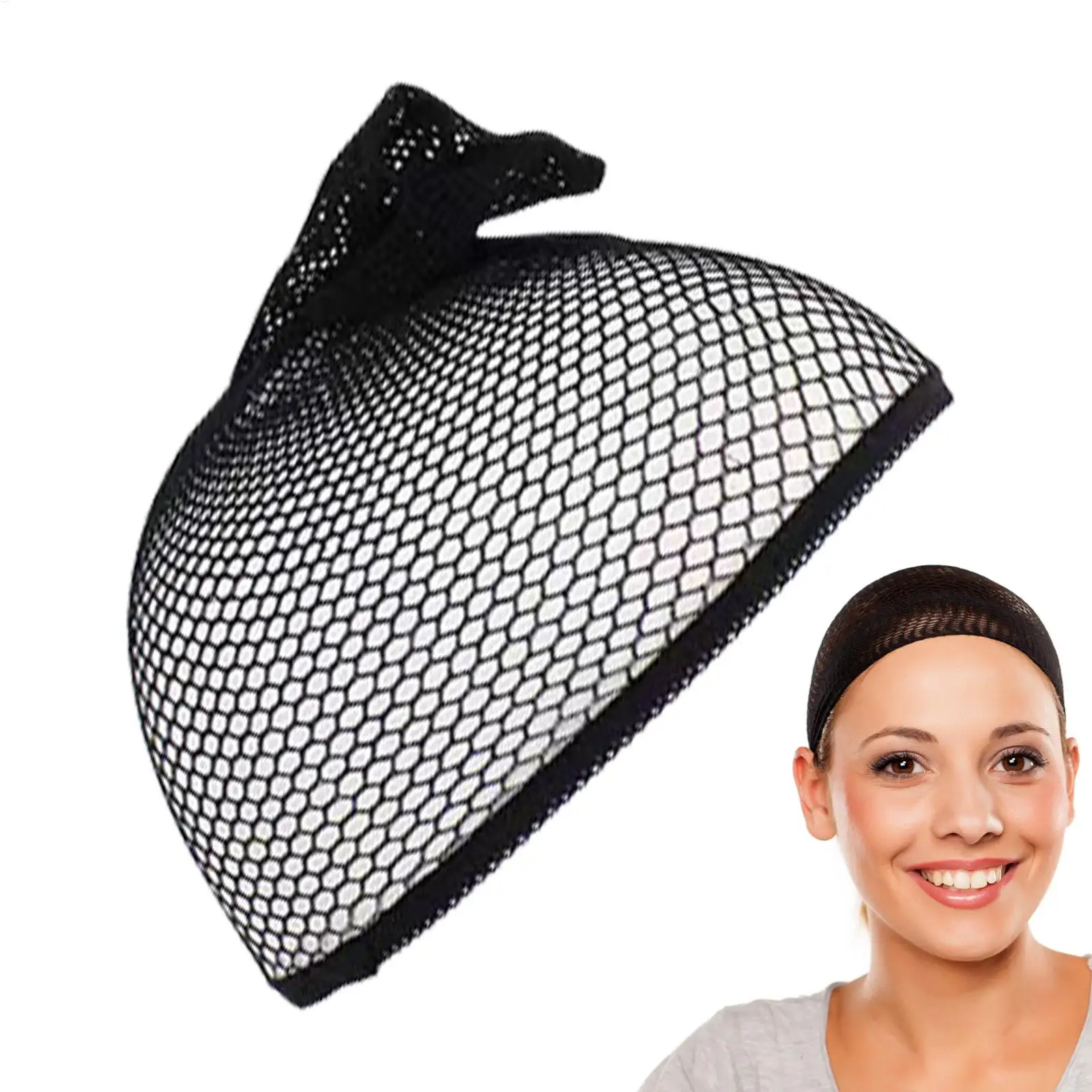 Wig Net Weaving Hair Caps Mesh Net Liner Weaving Caps Elastic Portable Closed End Hair Mesh Net Wig Caps for Girls Adults Women