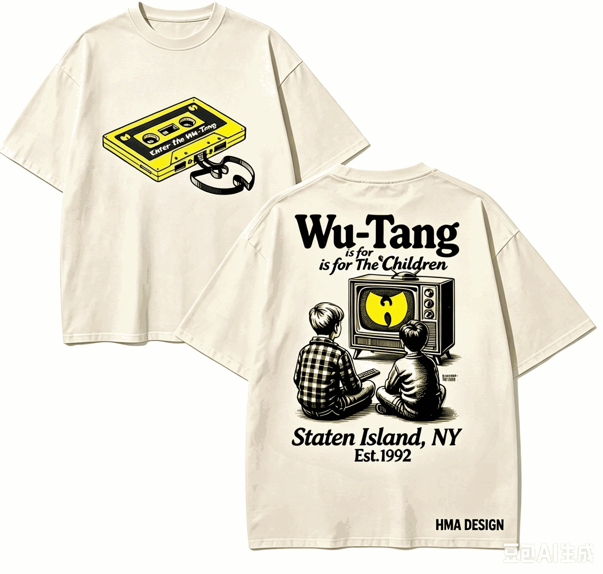Wu.Tang.Clan für Fan-Geschenk-T-Shirt für Männer und Frauen, Harajuku, übergroß, Unisex, kurzärmelig, Streetwear, hochwertig, für Paare, klassisch, weich