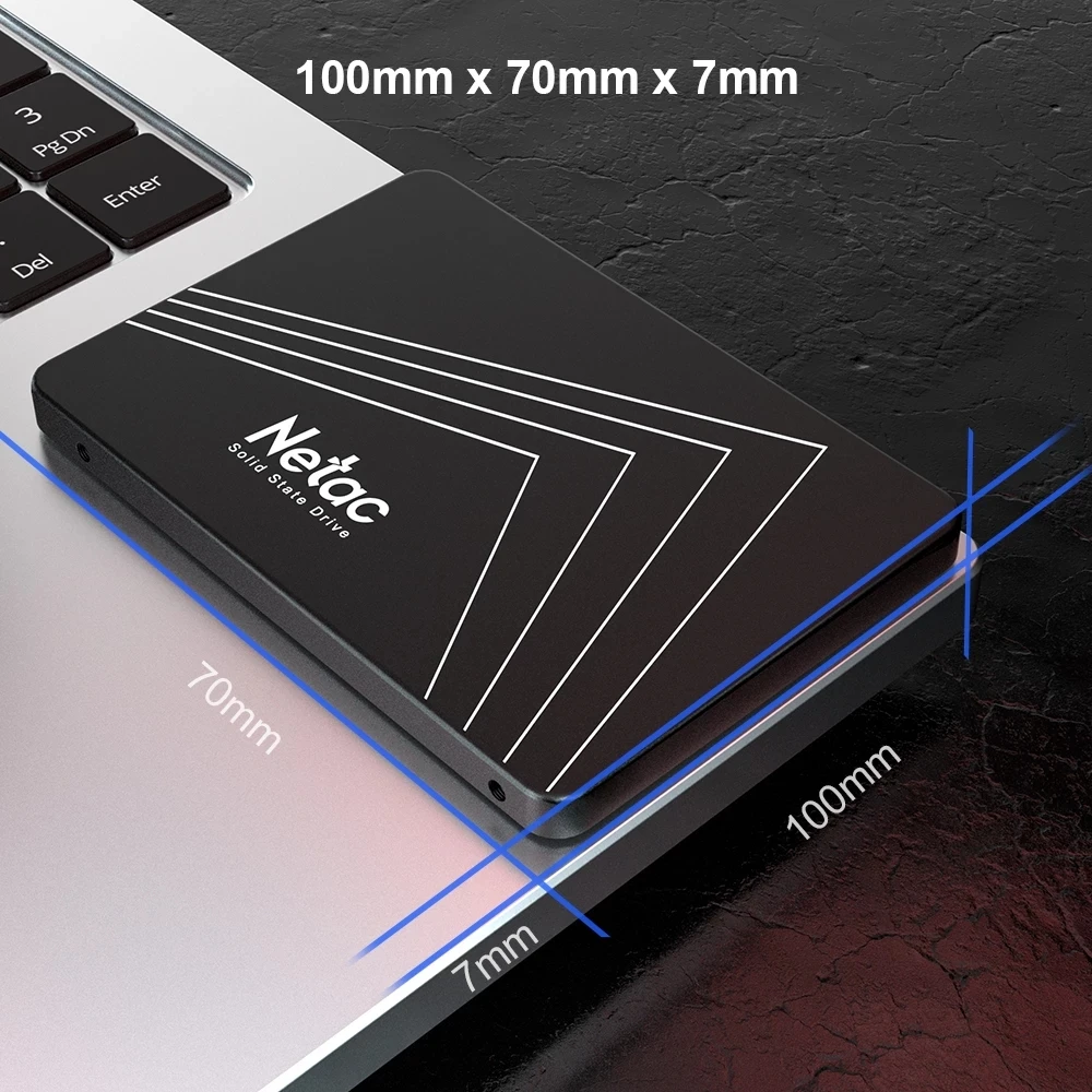 Netac Technology 512 GB SSD interne SATA M.2 2280 SATA 6 Gb/s au détail