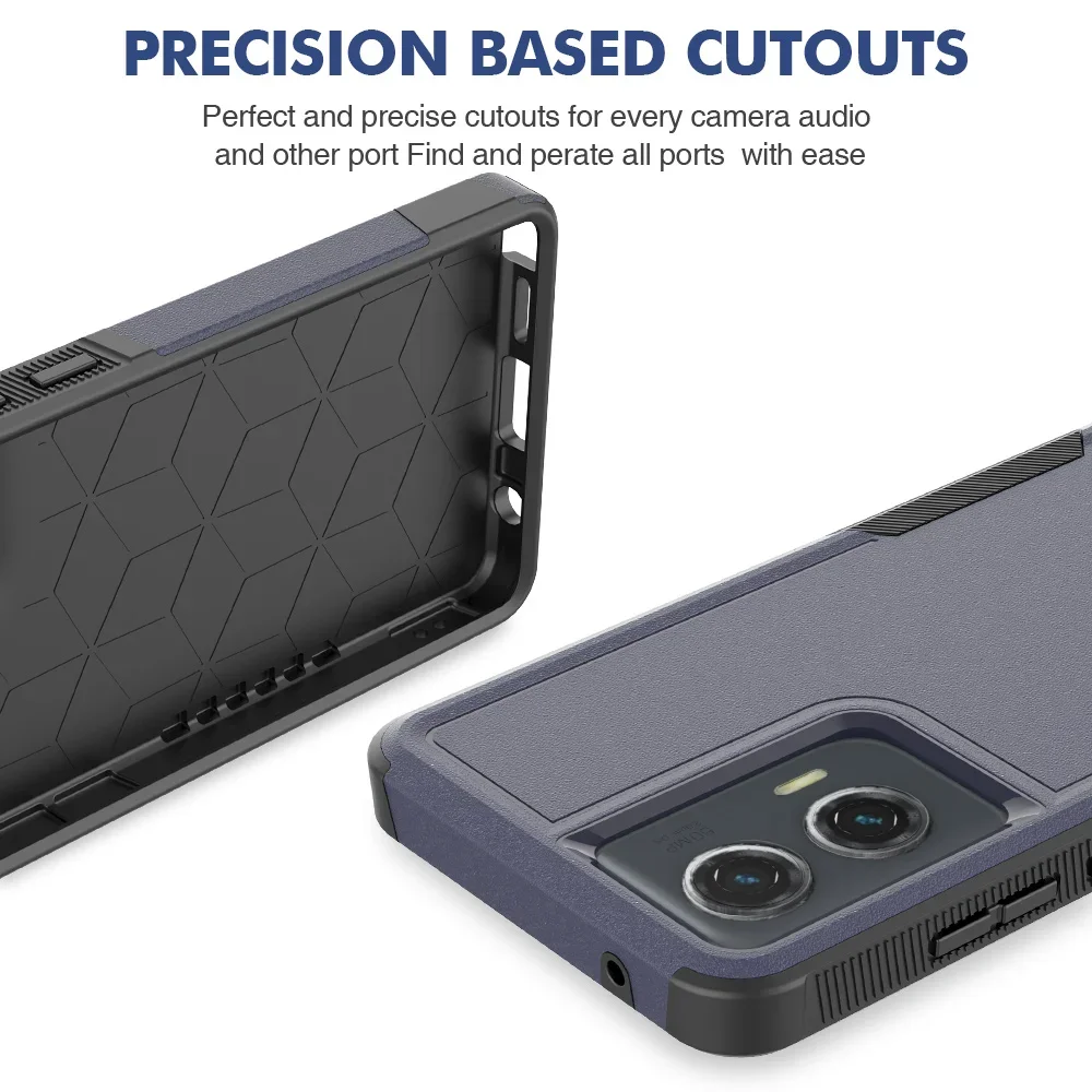 Durable Shockproof Phone Case with TPU Frame and Hard Plastic Back Cover
