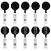 1pcs Retractable Badge Reel ID Card Lanyard Name Tag Metal Key Chain Ring Belt Clip Pull Keyring Id Badge Holder Badge Clip 6