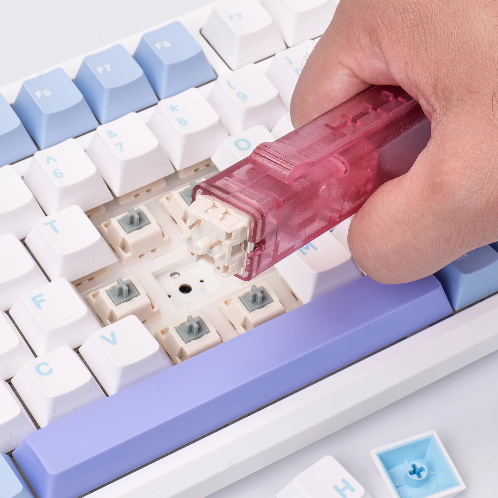 기계식 키보드 키 스위치 용 2in1 스위치 풀러 키 캡 풀러 키 캡 풀러 쉽게 게임용 키보드 스위치 교체 제거