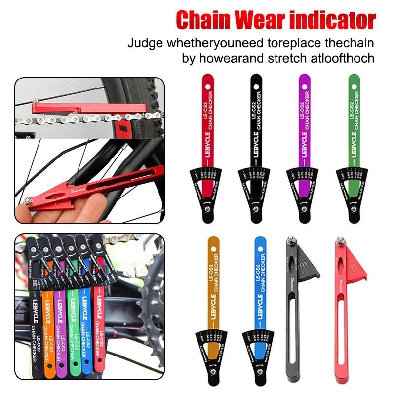 Chain Stretch Detection Caliper Bicycle Chain Measuring Tool Mtb