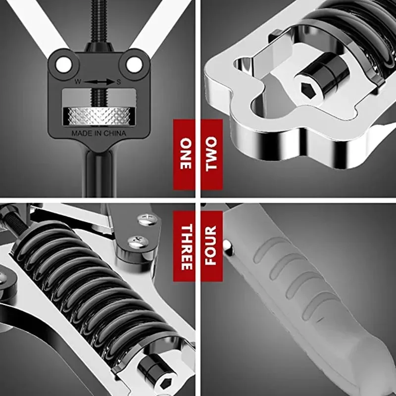 핸드 그리퍼 팔 힘 가슴 확장기, 가정용 피트니스 장비, 팔 로드, 속도 조절 가능, 팔 근육 훈련, 0-80kg