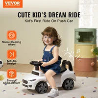 VEVOR Ride On Push Car Classic Kids Ride On Toy Car with Music Steering Wheel for Toddlers Boys Girls Ages 1-3 2