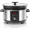 Slow Cooker 5.5QT with Timer, Non Stick Aluminum Alloy Liner, Preset and Delay Function, Slow Cooker 1