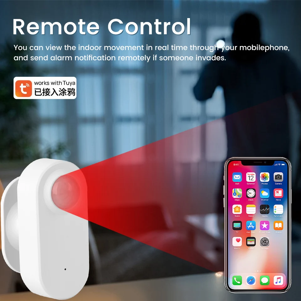 1-5X TUYA ZIGBEE3.0 sensore corpo umano intelligente wireless rilevatore sensore di movimento