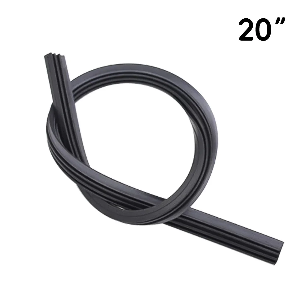 thumbnail image 1 of pieza de inserto de escobilla de limpiaparabrisas de coche, tira de goma natural de 10 mm, 14, 16, 17, 18, 19, 20, 21, 22, 24, 26 y 28 pulgadas, accesorios para parabrisas FR para coche, 1 of 5