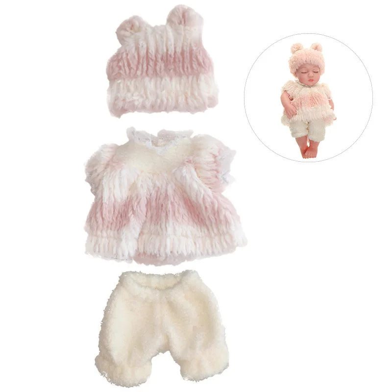 Charming Skirt and Sweater Set for 12-Inch Dolls: Fashionable Doll Outfit Accessories