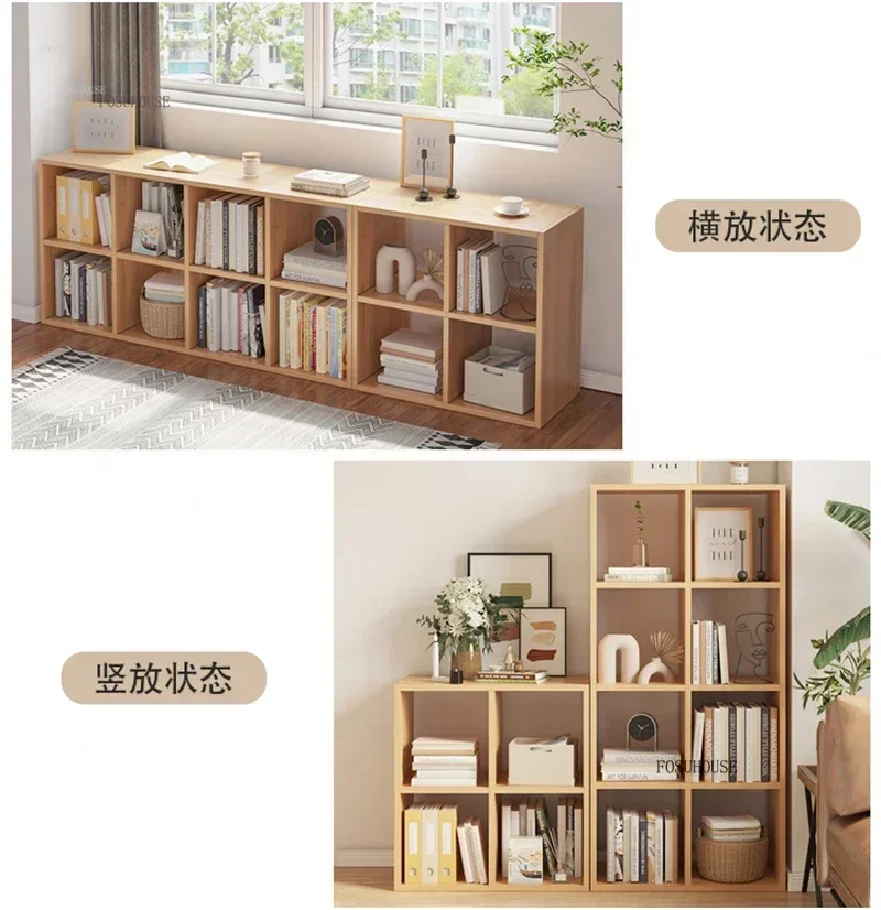 Children's Bookcases Floor Bookshelves Home Living Room Short Storage Cabinets Layered Rack Modern Library Children's Bookcase Z
