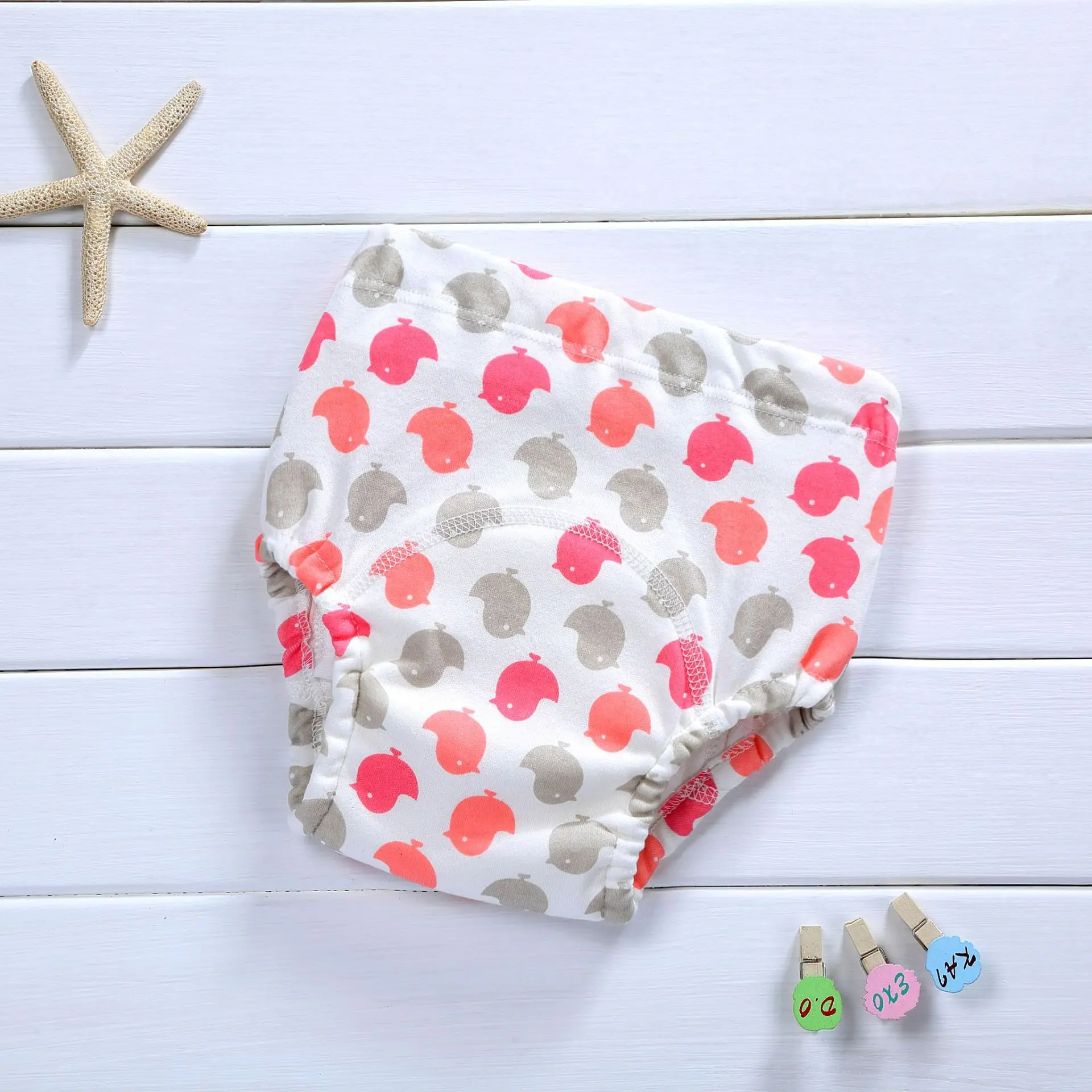 Baby Training Pants New Baby Waterproof Training Pants Cute Cotton Baby Diaper Infant Washable Shorts Nappies Panties Nappy Changing Underwear Cloth