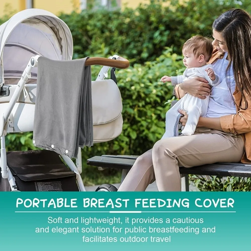 Comfortable Maternal Nursing Covers Soft Button Nursing Scarf Adjustable Anti-Exposure Mother's Nursing Towel Baby Wrap