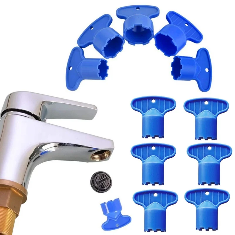 5 ชิ้น/เซ็ต ABS ซ่อนก๊อกน้ํา Aerator Repair Key wrenchMale ด้ายน้ําประหยัด TAP FILTER Removal เปลี่ยนเครื่องมือ Spanner 1