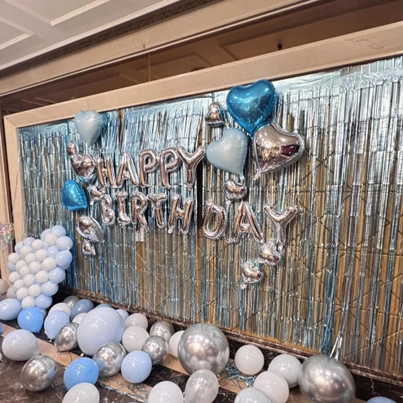 13-teiliges Set Happy Birthday Buchstaben-Folienballons, 16 Zoll Ballons für Jungen Mädchen Geburtstagsparty DIY Deko Baby Shower Schlafzimmer Zubehör – Detail 2