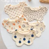 Baby Bibs Cotton Newborn Waterproof Burp Cloths Adjustable Infant Girls and Boys Cute Cartoon Print Bib Baby Feeding Accessories 1