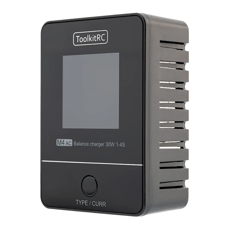 ToolkitRC M4AC 1S 2S 3S Lipo Battery Charger 30W with IPS Display XT30/ XT60 Interface for LiHV NiMh RC Racing Drone Battery thumbnail 2
