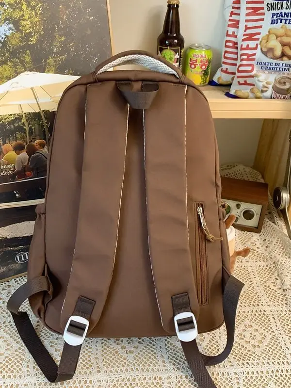Female Women Girl Backpack Cool New Leisure Fashion College Laptop Student Lady School Bag Travel Nylon Book Trendy Backpack 4