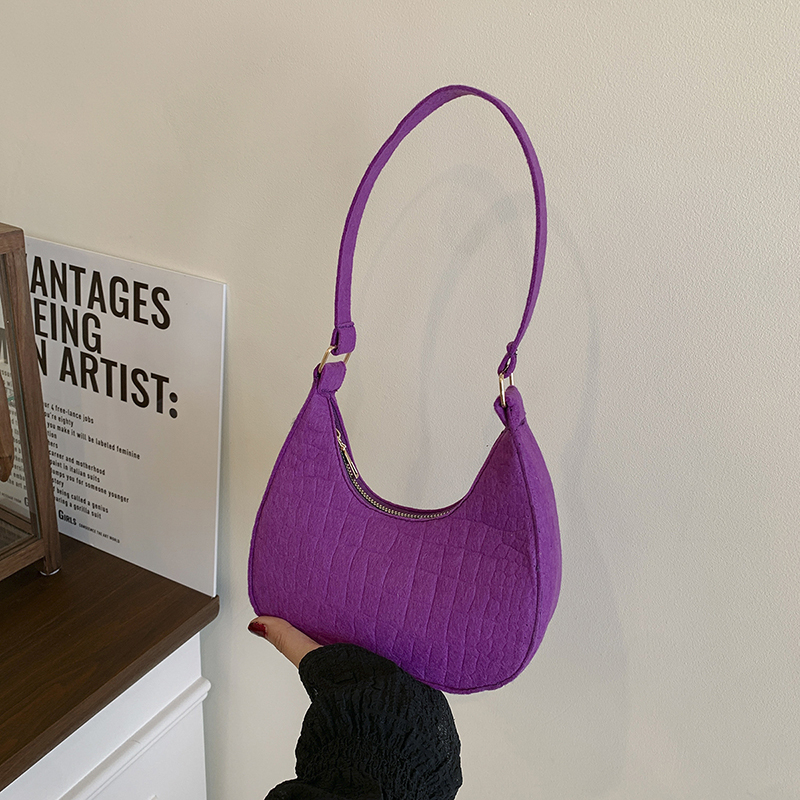 Canvas Shoulder Bag, Fashionable Women's Handbag, High-End And Simple Casual Bag