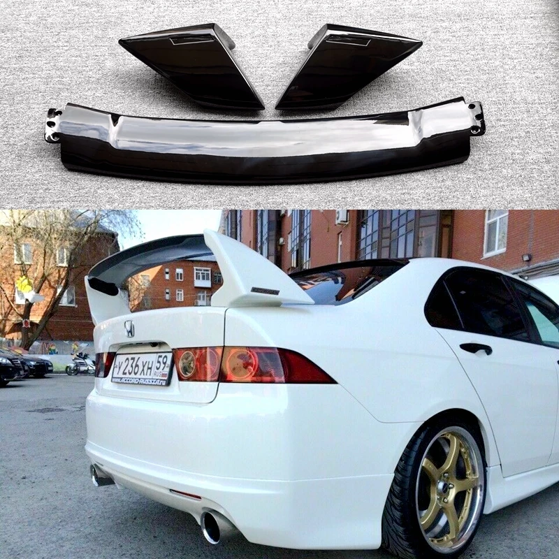 Per Honda Accord Abs Fd2 Spoiler 2008 2009 2010 2011 2012 2013 Tre Parti Accord Car Boot Cover Ala Posteriore