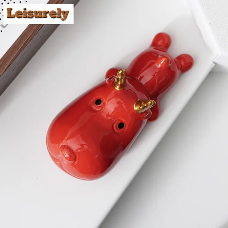 Cute Cartoon Papapua Deer Tea Pet Luxury Exquisite Miniatures Tea Figurine Play Toys Tea Statue Ornaments Tea Table Workmanship