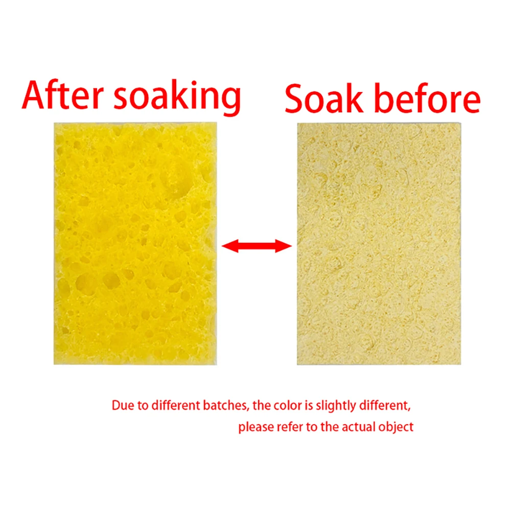Cleaning Sponge 10PC 35MMX50MM Cleaner High Temperature Enduring for Electric Welding Soldering Iron Tip cleaning sponge