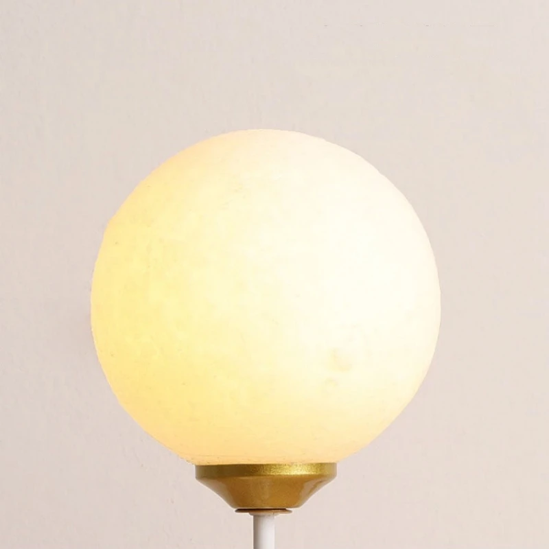 Cartoon Balloon Bear Wall Lamp for Children Room Kids Baby Bedroom Bedside Wall Light with 3D Printing Moon Wall Sconce Lighting