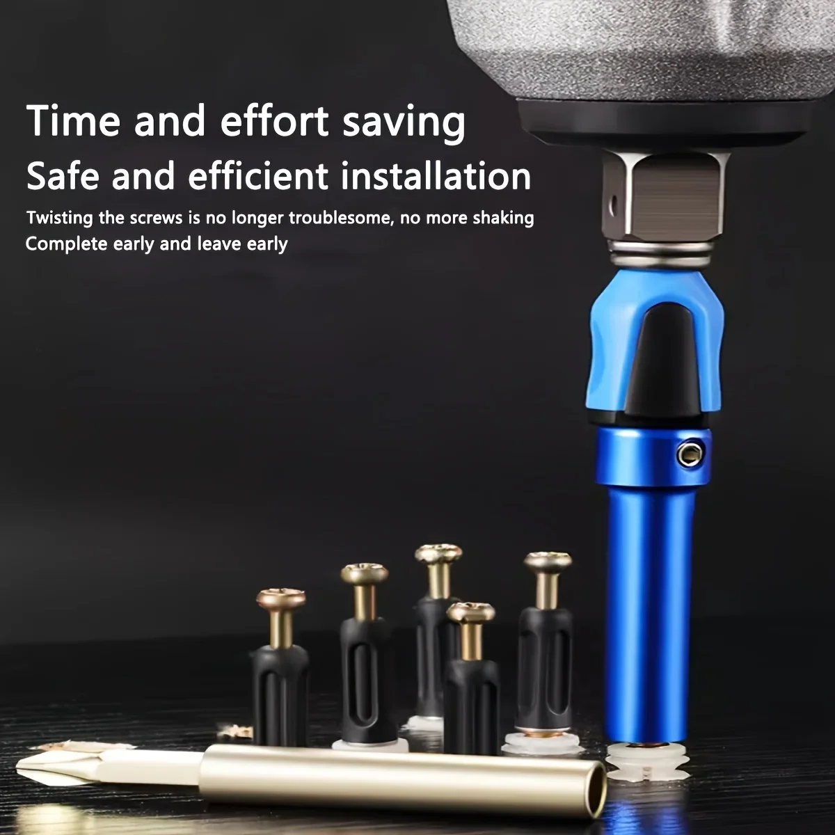 3in1 Sleeve Connector Screw Magnetic Screw Socket Screwdriver Quick Installation for Electric Power Tools