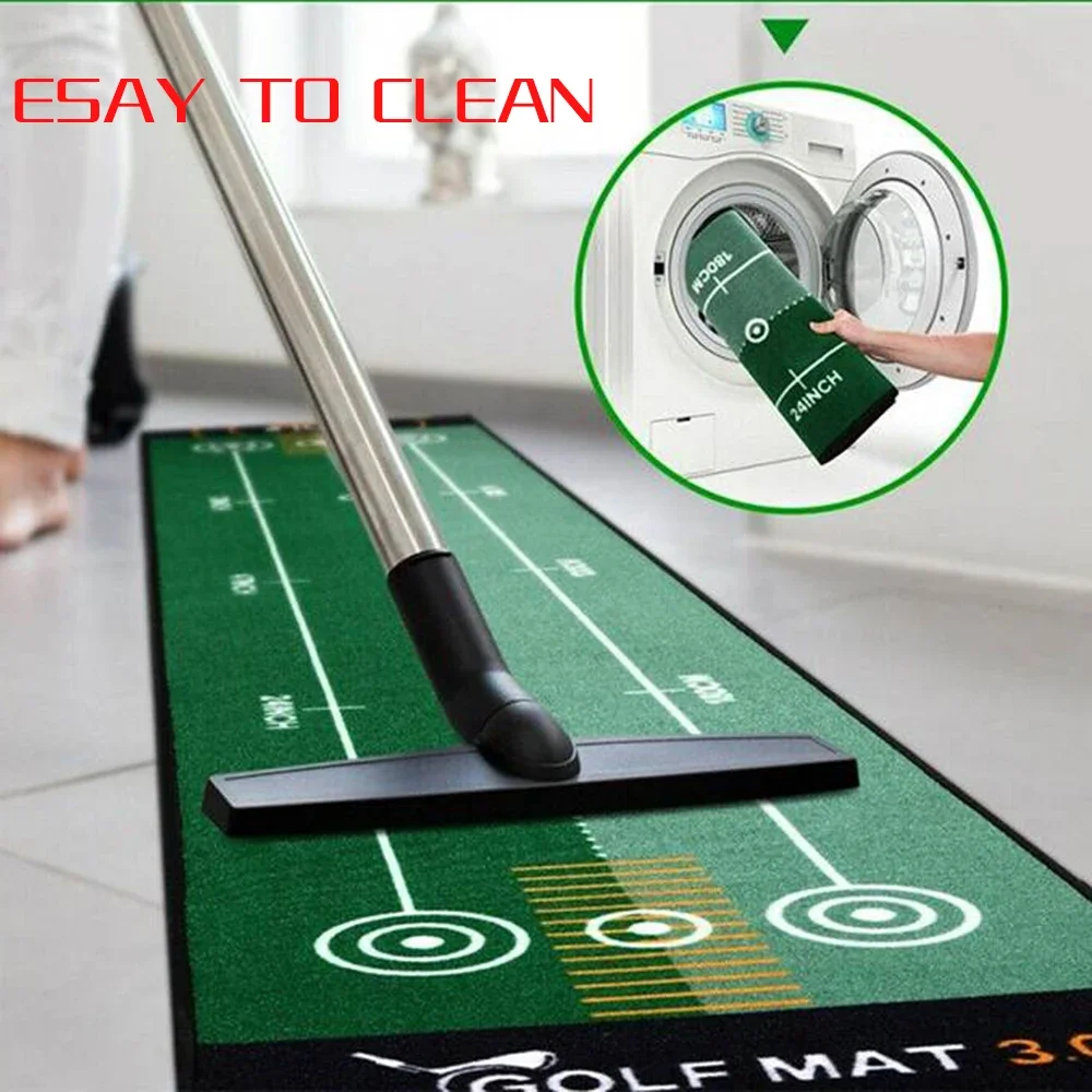 50x300cm Golf Putting zielona mata treningowa kryty sprzęt do robienia na odległość do użytku domowego kryty Mini materiały eksploatacyjne pomoce praktyka