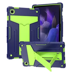 Heavy Duty Shockproof Tablet Cover for 10.1 - inch Lenovo Tab M10 (Navy Blue green)