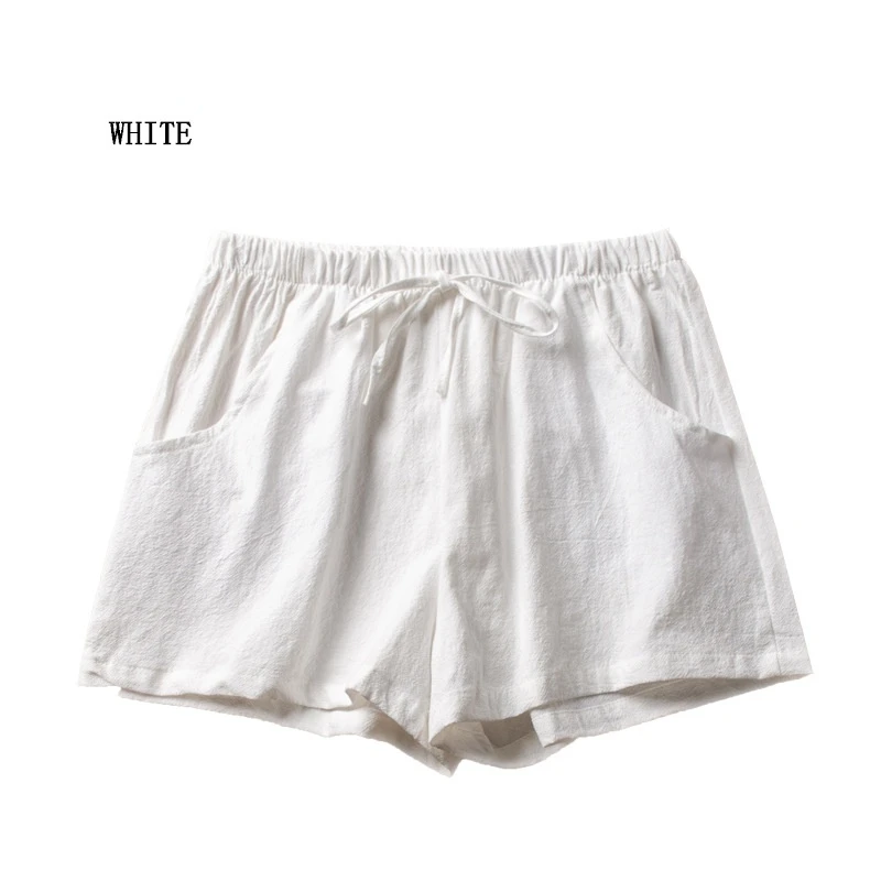 bape shorts Summer Elegant High Waist Trafic Shorts Women Casual Solid Wide Leg Loose Cotton Short Pants Bottom Pant Pocket Trouser X166 jorts Shorts