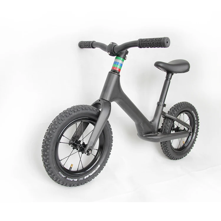 

2019China factory newest design 12 inch Ultralight Full Carbon fiber adjustable balance No-Pedal Bicycle Kid's push cycling bike