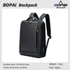 BOPAI Men Business Backpack 15.6 Inch Office Work Male Backpack USB-charging Slim Laptop Bag Waterproof Travel Shoulders Bag 1