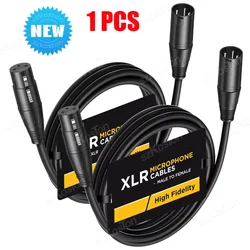 Premium Balanced XLR Cable - Male to Female 3 - Pin for Stage and Studio Recording, 1 - 10M (Black)