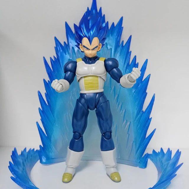 Shf Dragon Ball Super Saiyan Blue Goku Action Figures Blue Hair  S.h.figuarts Models Collectible Toys - Action Figures - AliExpress