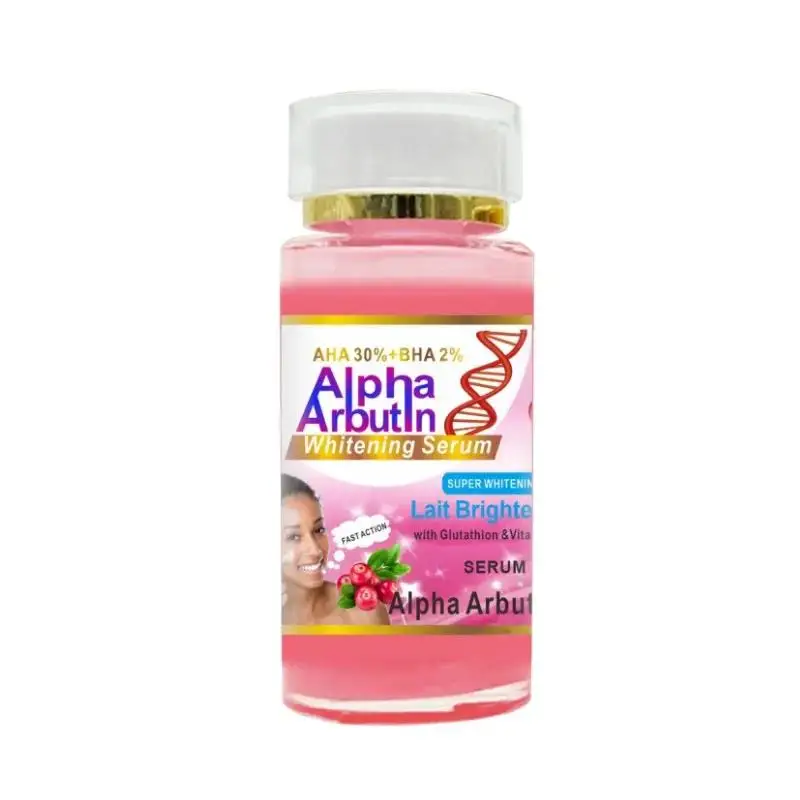 Sérum Alpha Arbutin AHA 30% + BHA 2% maintient le visage, lisse, éclaircissant, hydratant, améliore la matité, crème de soin de beauté pour la peau foncée – Image 6