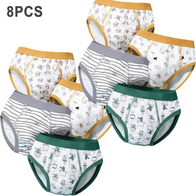 Kids Boy Underwear Cotton Child Boxer Shorts Teenager Panties Cartoon Child Panty Breathable Underpant Boys Boxers Briefs Trunks