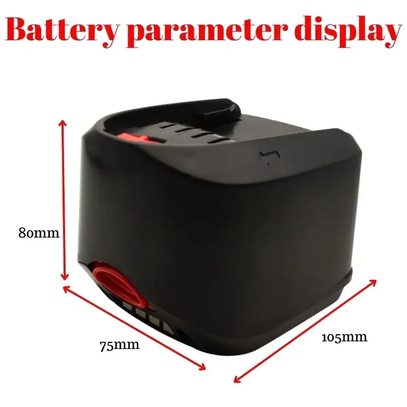 For Bosch 18V 12800MAH Lithium Ion Rechargeable Tool Battery PBA PST PSB PSR Bosch Home, Garden Tools (TypeC only) AL1810CV 3