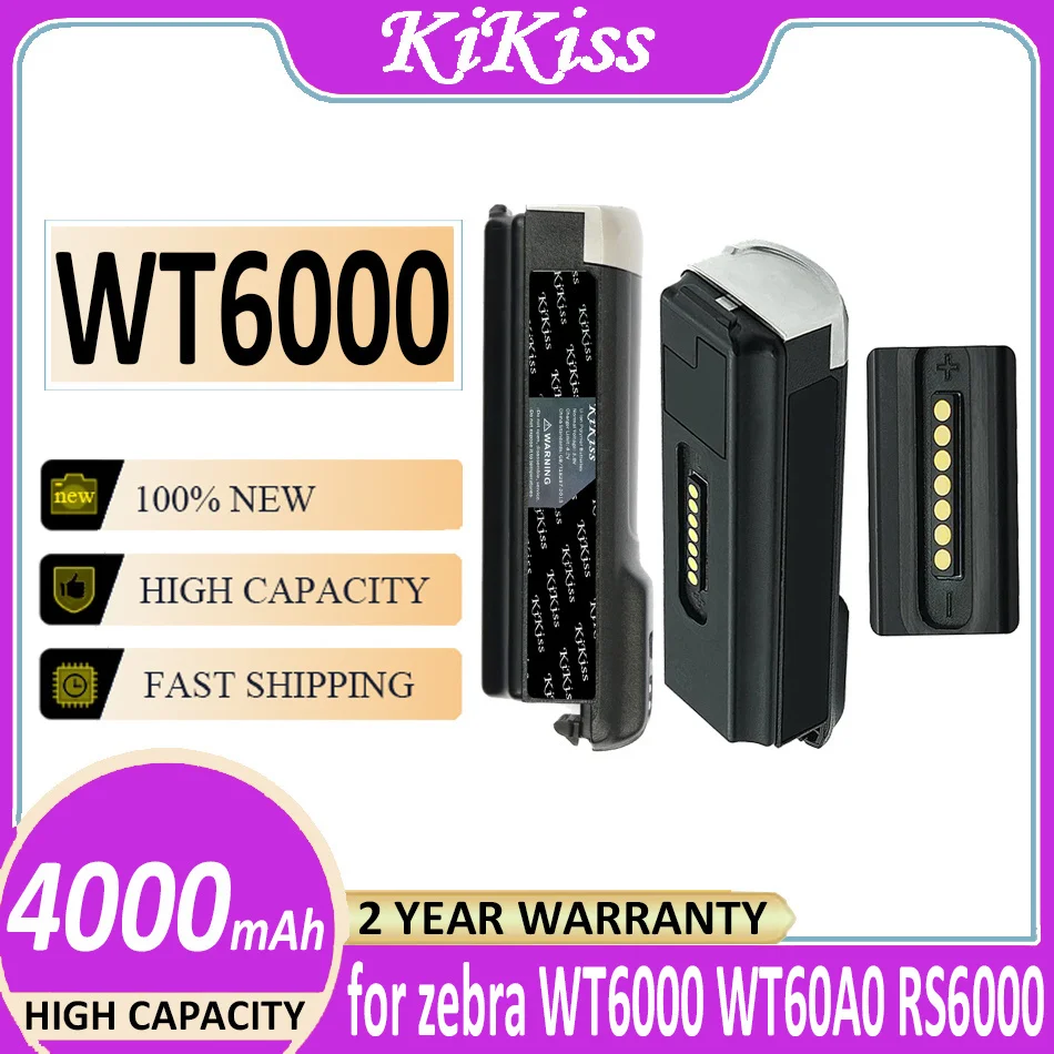 

Аккумулятор 4000 мАч для zebra WT6000 WT60A0 RS6000 BT000262A01 BTRY-NWTRS-33MA-01 Bateria