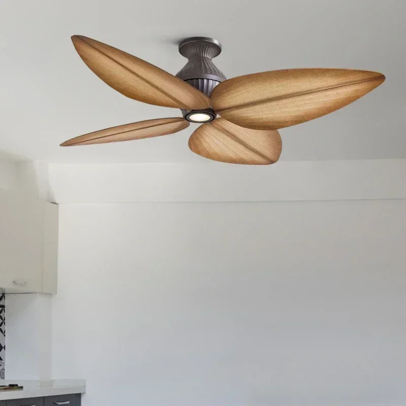 North American Style Ceiling Banana Leaf Ceiling Fan Light Living Room Dining Room Creative Decorative Electric Fans Lights
