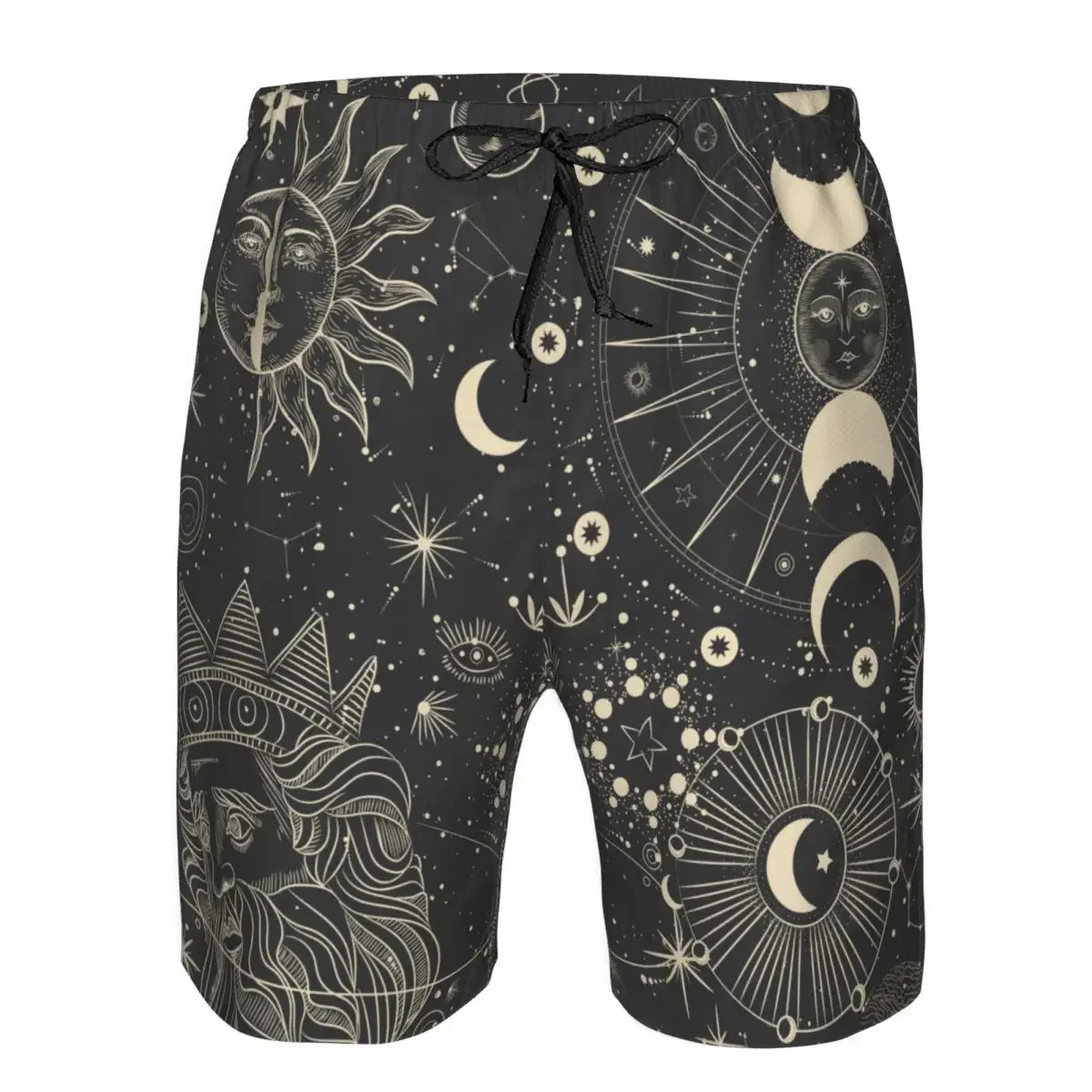 

Men Swimwear Breathable Quick Dry Trunks Zodiac Signs Beach Shorts for Surfing