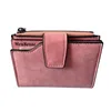 Fashion Women's Short Wallets PU Leather Matte Small Casual Coin Purse Zipper Money Bags Hasp Clutch Credit Card Holder Clip 4