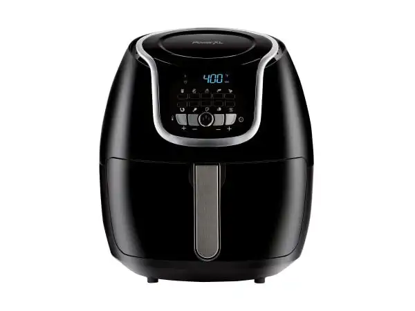 PowerXL Vortex Air Fryer 5QT BLK - 10 Pre-Programmed Settings, Digital  Control, Removable Fry Basket, Timer with Auto Shut-Off in the Air Fryers  department at