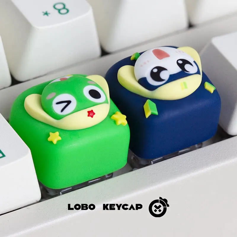 Lobo Keycap Keroro 프라이빗 시리즈 키캡 교체 Esc 귀여운 기발한 수지 장식 기계식 키보드 게임 매니아를 위한 선물