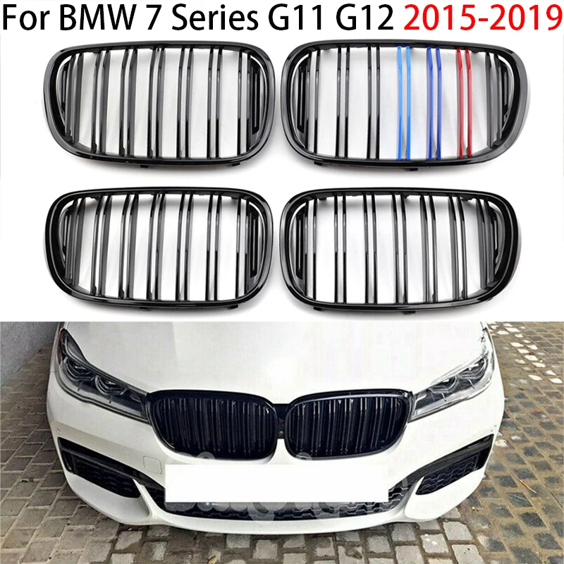 

Upgrade Car Front Bumper Kidney Grill Grille For BMW 7 G11 G12 730i 740i 750i 740e 725d 730d 2015-2019 Glossy/Matte Black