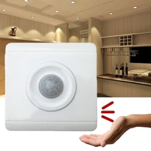 

AC180-250V Automatic Infrared PIR Body Motion Sensor Switch Wall Mount LED Light Switch for Living Room Bedroom High Sensitivity